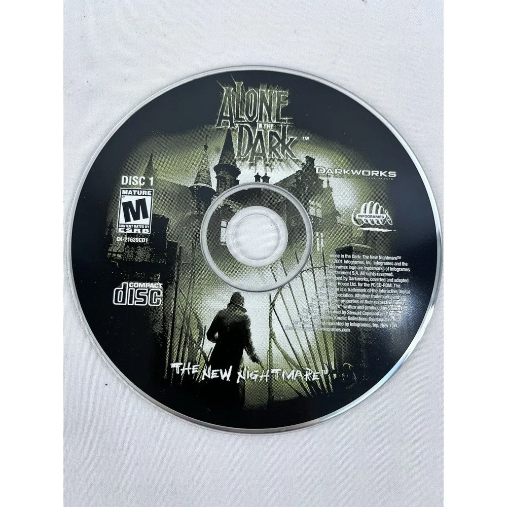Alone in the Dark The New Nightmare Darkworks 2001 PC Disc 1